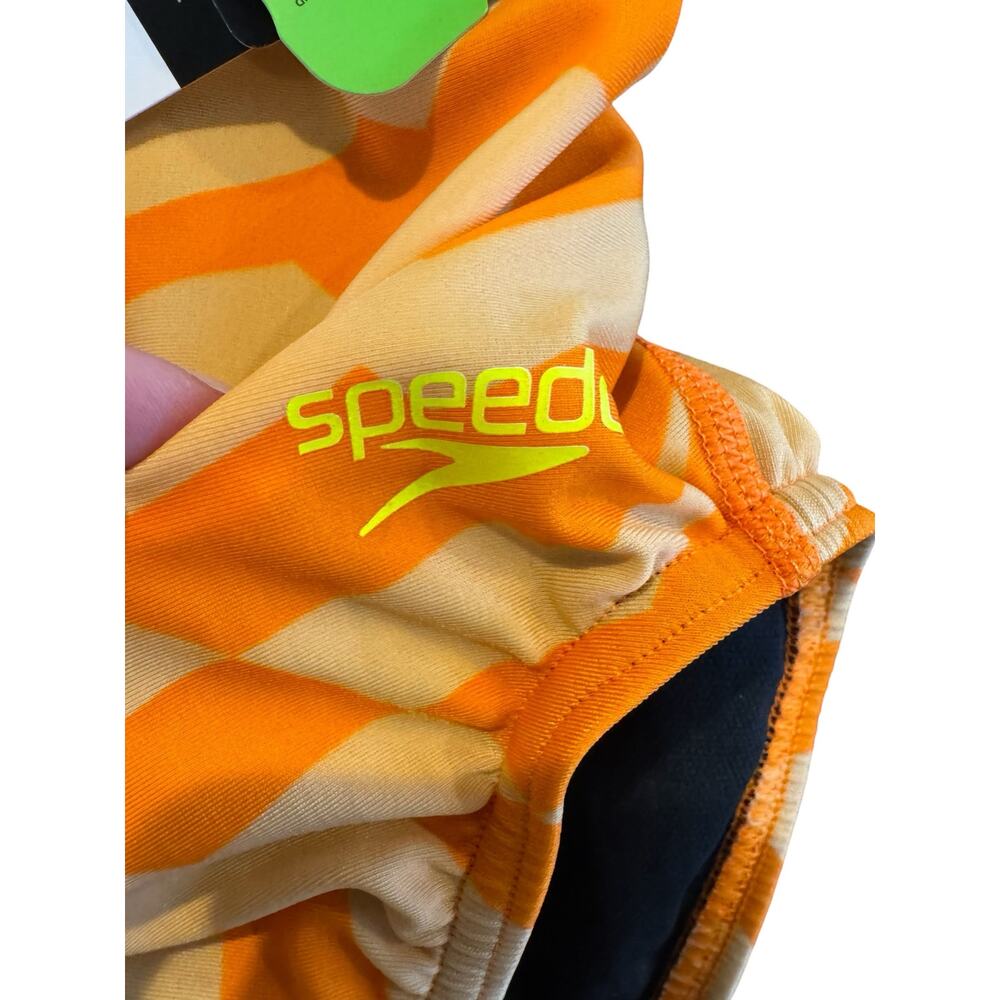 NWT Speedo Pro LT Girls Size 4/20 Youth Orange Swim Suit - Picture 2 of 7